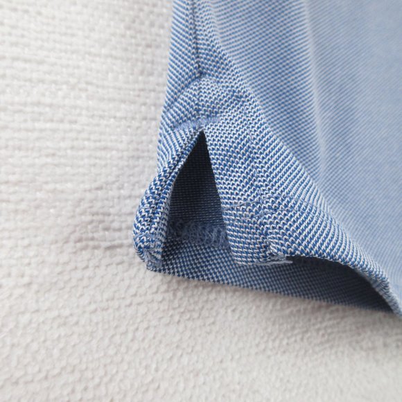 Vinyard Vines Blue Performance Polo Size M Contrast Collar - Picture 4 of 12